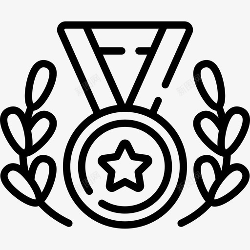 奖牌第一一svg_新图网 https://ixintu.com 奖牌 第一 一一 优胜者