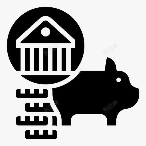 银行利润基金投资svg_新图网 https://ixintu.com 银行 利润 基金投资 储蓄 投资 投资类 类型 图示