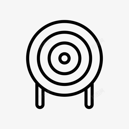 靶射箭目标svg_新图网 https://ixintu.com 射箭 目标 运动
