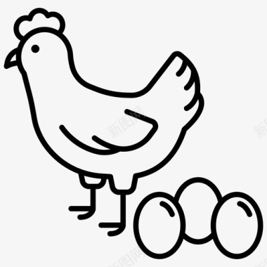 采购产品鸡肉和鸡蛋鸡肉和鸡蛋动物图标