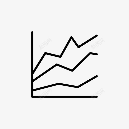 折线图业务财务svg_新图网 https://ixintu.com 折线 线图 业务 财务 图表 平面 平面图 图标
