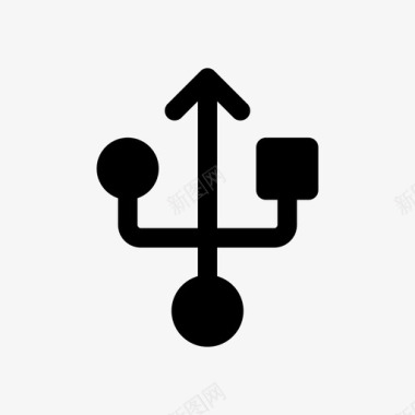 usb连接符号图标