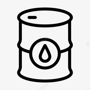桶燃料油图标