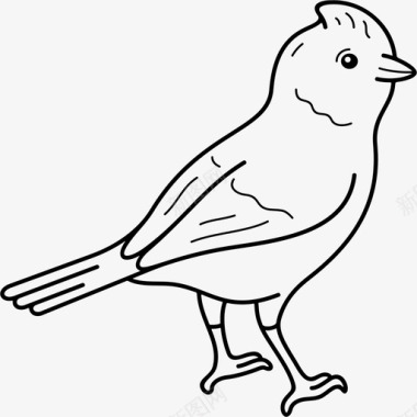 美国树麻雀鸟美国图标