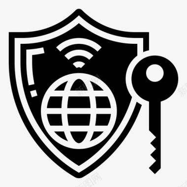 互联网安全密钥在线图标
