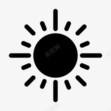 太阳气候日光图标