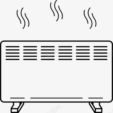 电加热器智能恒温器图标