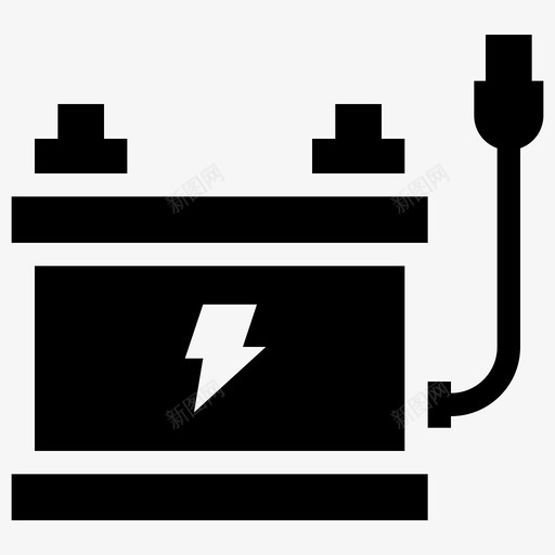 可充电电池蓄电池汽车svg_新图网 https://ixintu.com 充电电池 汽车配件 蓄电池 汽车 发动机 雕文