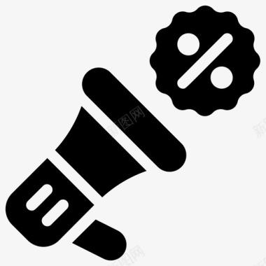 扩音器营销优惠促销图标