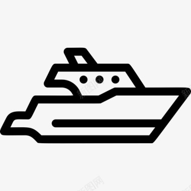 游艇汽车船图标