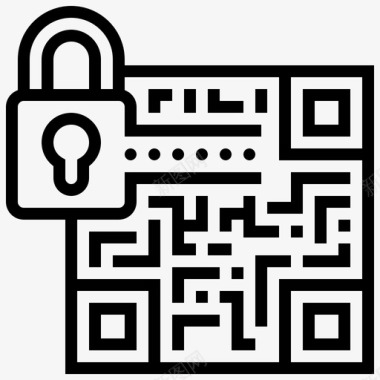 数据加密代码锁定图标