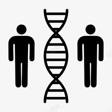 克隆生物技术遗传学图标