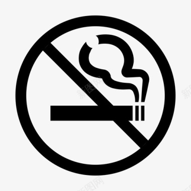 禁止吸烟香烟信息图标