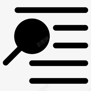 查找列表搜索图标