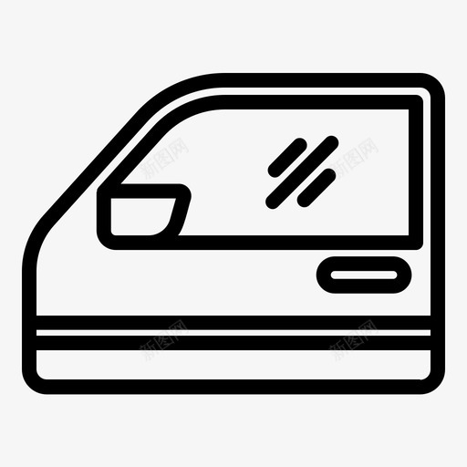 门车身车svg_新图网 https://ixintu.com 车身 车把 手车机 轮廓