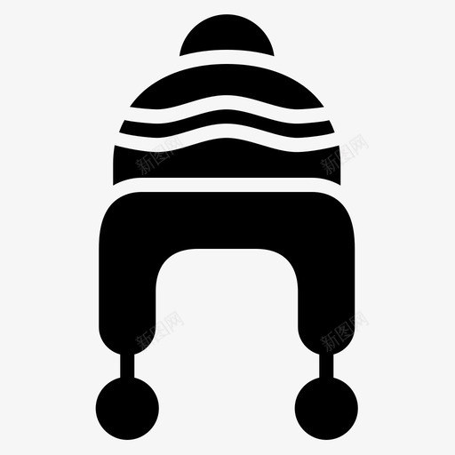 冬季帽子衣服耳罩svg_新图网 https://ixintu.com 冬季 帽子 衣服 耳罩 温暖 符号 雕文