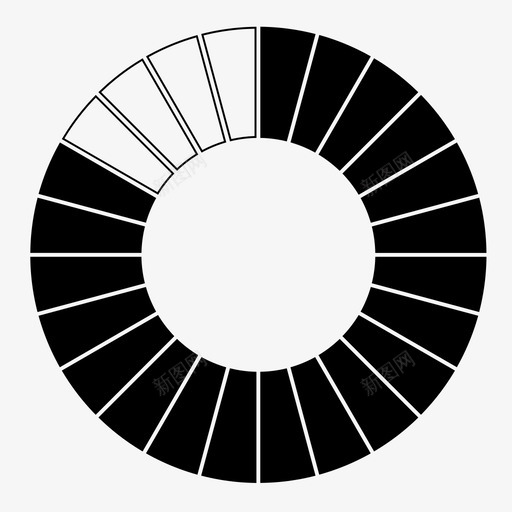 二十进度环svg_新图网 https://ixintu.com 进度 二十 环段