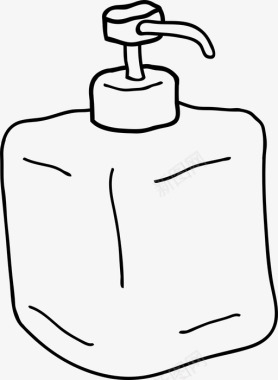 皂液器浴缸清洁图标