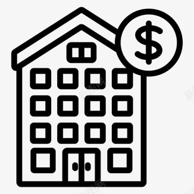 住房费用财产不动产图标