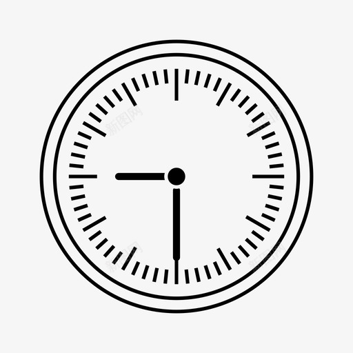 九点三十分小时手表svg_新图网 https://ixintu.com 九点 三十分 手表 小时 图标