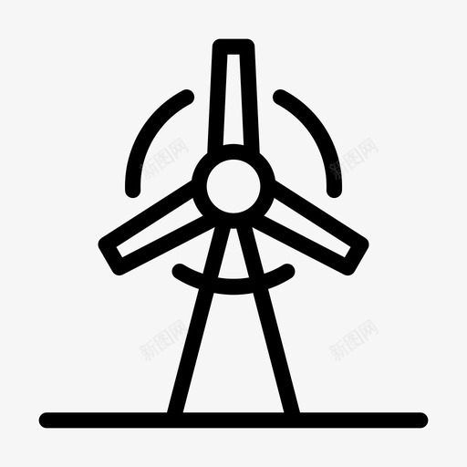 风车环保能源svg_新图网 https://ixintu.com 风车 环保 能源 电力 涡轮机 气候变化