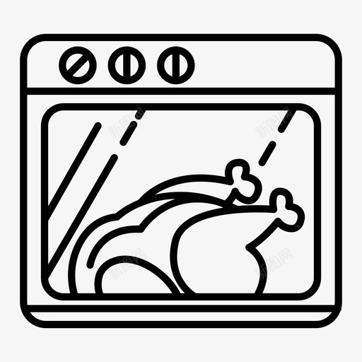 烤鸡厨师烹饪svg_新图网 https://ixintu.com 烤鸡 厨师 烹饪 食物 厨房