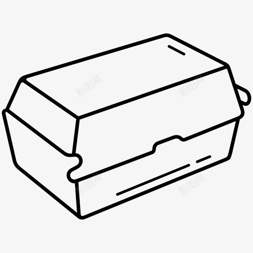 纸汉堡盒牛皮纸汉堡包装svg_新图网 https://ixintu.com 汉堡 盒纸 牛皮纸 汉堡包 包装