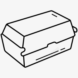 汉堡盒纸汉堡盒牛皮纸汉堡包装高清图片