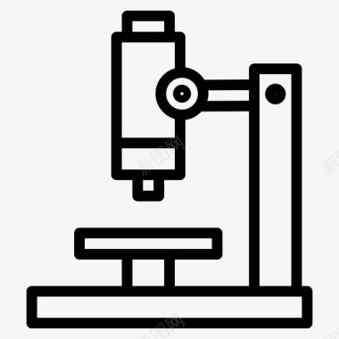 显微镜实验室医学图标