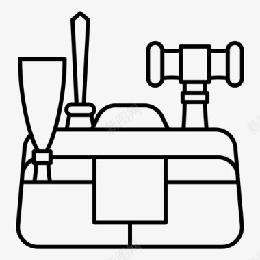 工具箱木工建筑图标