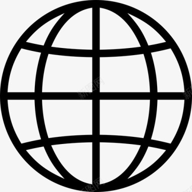 网站浏览器地球仪图标