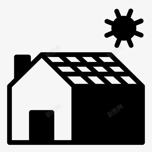 房子生态家svg_新图网 https://ixintu.com 房子 生态家 面板 太阳能 生态 回收 雕文