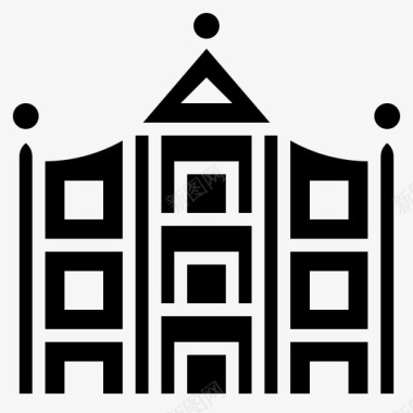 澳门大教堂天主教地标图标