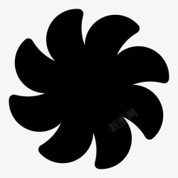 八瓣花螺旋证书纺纱机八花高清图片