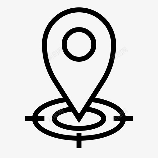 地图目标位置别针svg_新图网 https://ixintu.com 地图 目标 位置 别针 指针 搜索引擎 优化 营销