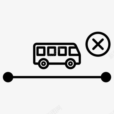 巴士服务取消巴士路线巴士时间表图标