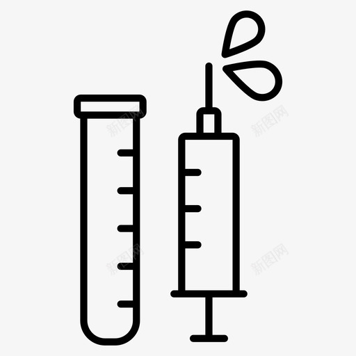 验血医院注射svg_新图网 https://ixintu.com 验血 医院 注射 试管 疫苗