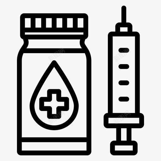 胰岛素血糖控制糖尿病svg_新图网 https://ixintu.com 胰岛素 血糖 控制 糖尿病 注射 药物 治疗