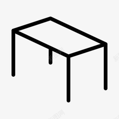 桌子书桌木板图标