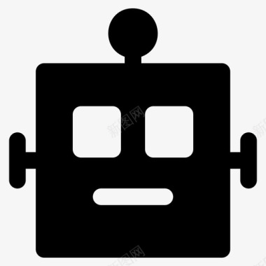 机器人自动化人脸图标
