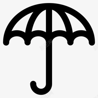 雨伞预测保险图标