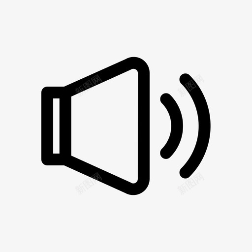 扬声器声音用户界面svg_新图网 https://ixintu.com 扬声器 声音 用户界面 基本 大纲