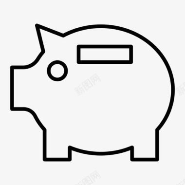 小猪储蓄商业零售图标