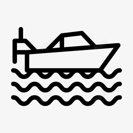 船主题公园交通svg_新图网 https://ixintu.com 主题公园 船船 交通旅游 线条 符号