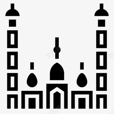 贾马清真寺印度伊斯兰教图标
