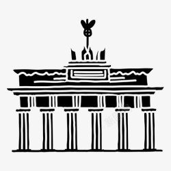 勃兰勃兰登堡门建筑柏林高清图片