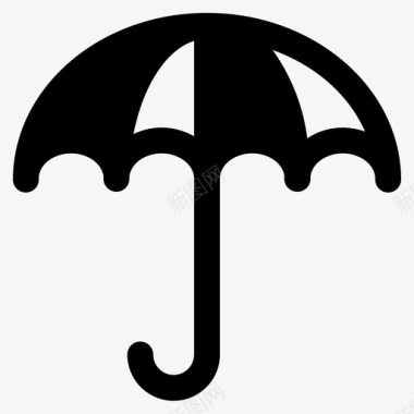 雨伞预测保险图标