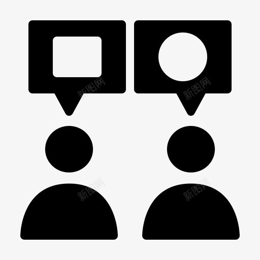 聊天商务工作svg_新图网 https://ixintu.com 商务 管理 聊天 工作 团队 合作