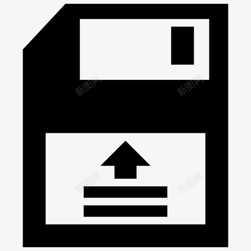 软盘数据存储数据上传svg_新图网 https://ixintu.com 软盘 数据 存储 上传 存储设备 响应 用户界面 实心 图标