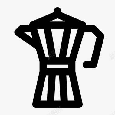 莫卡壶咖啡师咖啡图标